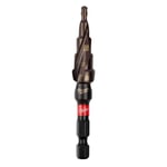 Milwaukee trinnbor shw 4-12mm - 2mm trin shockwave step drill 4-12/2mm