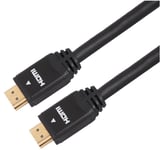 AV STAR - High Speed Active 4K HDMI Lead with Ethernet, Male to Male, 10m Black
