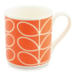 Orla Kiely Quite Big Linear Stem Mug - Orange