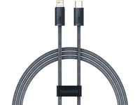 Baseus Dynamic, 1 M, Lightning, Usb C, Hankoppling, Hankoppling, Grå