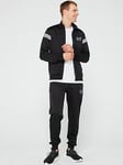 EA7 Emporio Armani 7 Lines Zip Through Tracksuit - Black, Black, Size L, Men