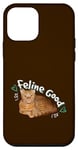 Coque pour iPhone 12 mini Chat orange - Jeu de mots félin