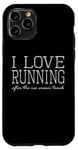 Coque pour iPhone 11 Pro I Love Running after the Ice Cream Truck – Entraînement amusant