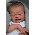 19 tums redan målad färdig docka Maria Quot;baby's First Cryquot; Samma som bild 3d hudmålat hår Synliga ådror Reborn Doll