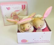 DOUDOU ET COMPAGNIE, Chaussons de la naissance à 6 mois Lapin - Rose, DC3035