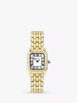 Sekonda Women's Monica Crystal Rectangle Dial Bracelet Strap Watch