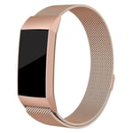 Armband Milanese Fitbit Charge 4/Charge 3 Roséguld