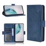 SPAK OnePlus Nord N10 5G Case,Premium Leather Wallet Flip Cover for OnePlus Nord N10 5G (Blue)