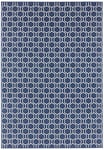 Freundin Home Collection Karla - Tapis de Salon - Tissu Plat - Poils Courts - Design Moderne - pour Salle à Manger, Salon, Chambre d'enfant, Chambre à Coucher - Bleu foncé, 120 x 170 cm