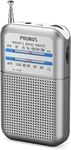 DE-333 Mini Radio Portable,FM/AM Poste Radio a Pile avec Indicateur de Signal,Excellente Réception,Petite Radio de Poche pour la Marche et Le Camping(AAA)(Q45)