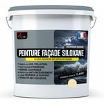 Peinture Facade Siloxane Hydrofuge - Durable jusqu'à 20 ans - Rénovation Façade, mur crépi - arcafacade siloxane - 10 l (+ ou - 60 m² en 1 couche)