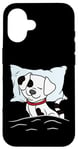 Coque pour iPhone 16 Pyjama animaux endormis mignon chien endormi