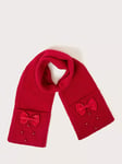 Monsoon Kids' Soft Knit Scarf, Red