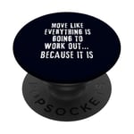 Citation inspirante et motivante pour la pensée positive PopSockets PopGrip Adhésif