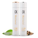 GK HAIR Global Keratin Balancing Shampoo and Conditioner Sets (300ml/10.1 Fl Oz) For Oily & Color Treated Hair Deep Cleansing Ideal for Over-Processed and Environmentally Stressed Hair