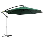 Outsunny Parasol déporté octogonal inclinable manivelle avec pied en acier Ø 3 x 2,5H m vert