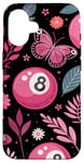 iPhone 16 Retro Pink Lucky Disco 8 Ball For Women Case