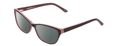 Marie Claire MC6223 Cat Eye Polarized Sunglasses Black Wine Red Pink White 54 mm