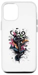 Coque pour iPhone 12/12 Pro MTB Downhill Rider Graphic - Mountain Bike Doodle Art