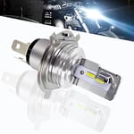 SageSunny Ampoule H4 HS1 Led Moto Phare Avant, AC/DC 8-80V Feux Croisement et Feu Route 6000K Blanc Pour Elairage de Moto,Voiture,Quad ou Scooter - 15W 12000lm - Garantie 18 Mois