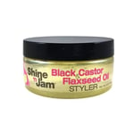 Shine N Jam Black Castor & Flaxseed Oil Styler Gel 8oz