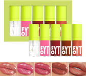 Xumann 5PCS Fat Lip Oil Set, Non-Sticky Oil Lip, Moisturizing Lip Oils Long Last