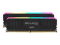 Ballistix MAX RGB - DDR4 - kit - 16 Go: 2 x 8 Go - DIMM 288 broches - 4000 MHz / PC4-32000 - CL18 - 1.35 V - mémoire sans tampon - non ECC - noir