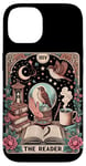 Coque pour iPhone 14 The Reader Tarot Card Funny Bird Lover Lecteur de livre