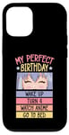 Coque pour iPhone 12/12 Pro My Perfect Birthday Wake Up Turn 4 Montre Anime Go To Bed