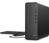 HP Slim S01-pF2012na Desktop PC - Intel®Core i3, 256 GB SSD, Black, Black