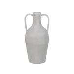 BigBuy Home Vase White Iron 18.5 x 18.5 x 38.5 cm