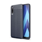 Samsung Galaxy A70      Leather Texture Case    Navy