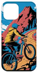 iPhone 12 mini For Downhill Biking - Retro Mountain Bike Design Case