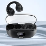 LinQ Écouteurs Bluetooth Conduction Aérienne Sans Fil Design Clip On Micro Noir