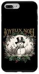 Coque pour iPhone 7 Plus/8 Plus Joyeux Noël Bonhomme de Neige de Vacances Vintage