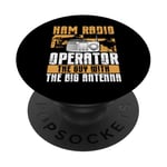 Ham Radio Opérateur Design Funny Big Antenna Radio Amateur Radio PopSockets PopGrip Adhésif