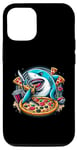 iPhone 12/12 Pro Shark eating pizza shirt Kids Boys Food Lovers Jawsome Tee Case