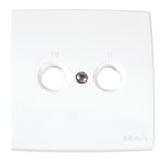 TELEVES Plate for Outlet TV/Radio White