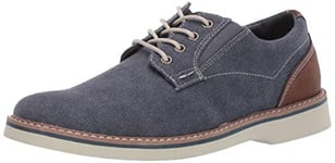 Nunn Bush Homme Barklay Toile à Lacets Oxford à Bout uni Tissu, Noir foncé, Wide