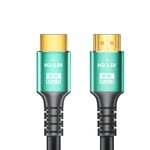 Höghastighets 4K/8K Ultra HD HDMI-kabel - Dynamisk HDR, 144Hz, 48 Gbps, 12-bitars färg, VRR, eARC, Dolby Atmos - 1,5 m/4,9 fot längd - Perfekt för TV-apparater, etc.