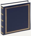 walther Design Photo Album Blue 26 x 25 cm Imitation Leather with Embossing, The Chic Thickness MX-103-L