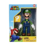 Figurine - JAKKS PACIFIC - Super Mario Bros : Luigi + Bloc ? - 10 cm - Neuf