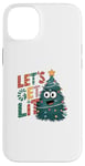 iPhone 14 Plus Let's Lit Funny Cute Green Christmas Tree Lights Case