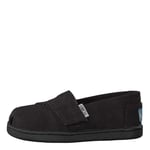 TOMS Espadrilles Unisexes Baby Alpargata, Noir, 19.5