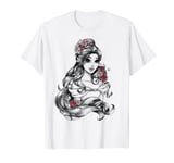 Disney Beauty & The Beast Belle Drawing Rose Graphic T-Shirt T-Shirt