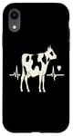 Coque pour iPhone XR Vache Heartbeat Animal Lover Farm