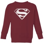 Superman Spot Logo Kids' Sweatshirt - Burgundy - 3-4 Years - Burgundy