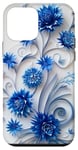 Coque pour iPhone 12 mini Fleur Bleu Bleuet Floral Nature Femme Filles Fleurs