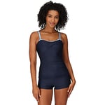 Regatta Women's Aceana Tankini Ii One Piece Swimsuit, NvyBrhStkPrn, 8 UK