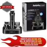 BaByliss Hair Trimmer Beard Body Shaver Men Face Clipper Carbon Grooming Kit